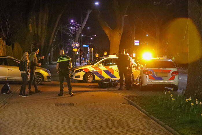 Politieachtervolging eindigt na botsing