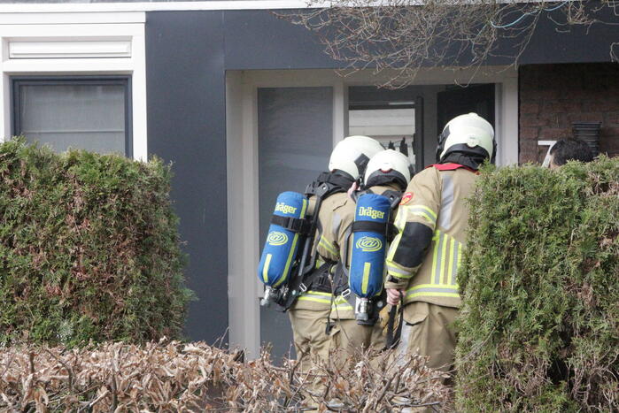 Brand in keuken van woning