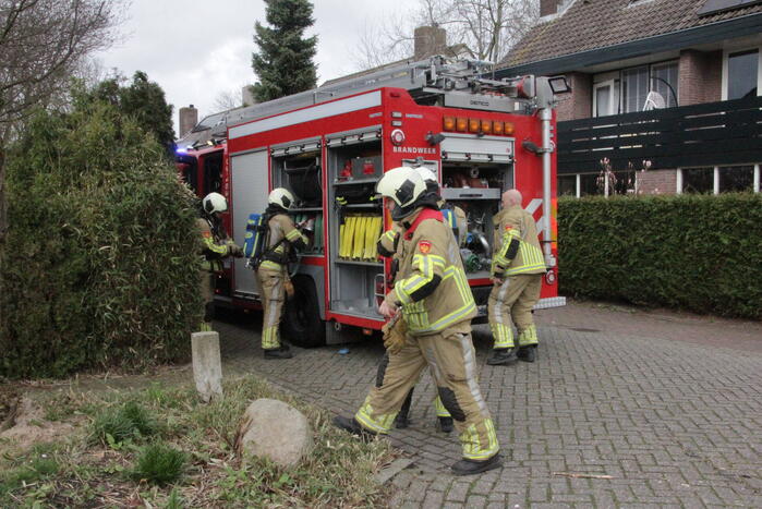 Brand in keuken van woning
