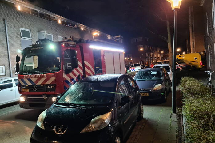 Brand in keuken van woning