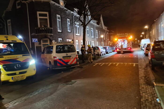 Brand in keuken van woning