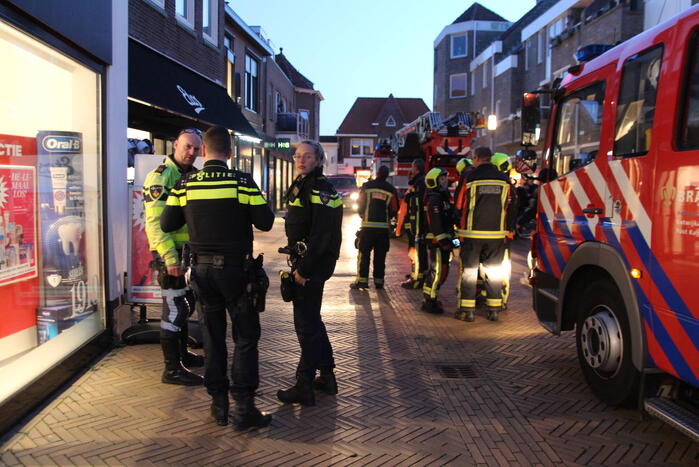 Rookontwikkeling bij brand in Etos