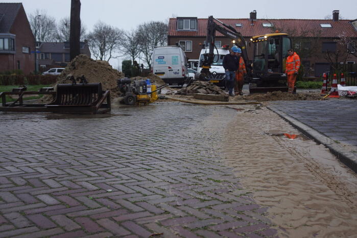Bewoners zonder water door nachtelijke waterleidingbreuk