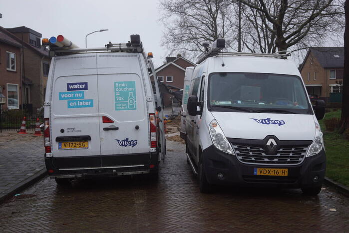 Bewoners zonder water door nachtelijke waterleidingbreuk