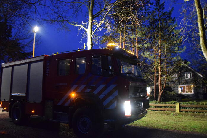 Brand in schoorsteen van vakantievilla