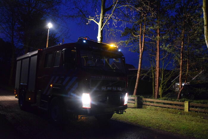 Brand in schoorsteen van vakantievilla