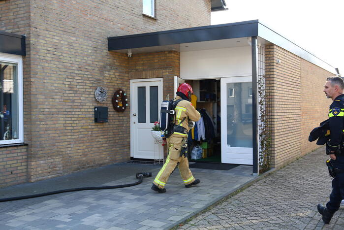 Brand in woning snel geblust