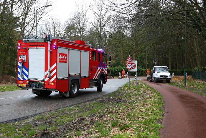 Gaslekkage bij werkzaamheden