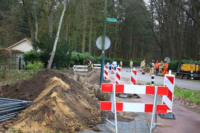 Gaslekkage bij werkzaamheden