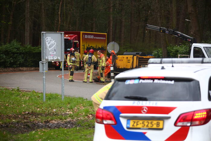 Gaslekkage bij werkzaamheden
