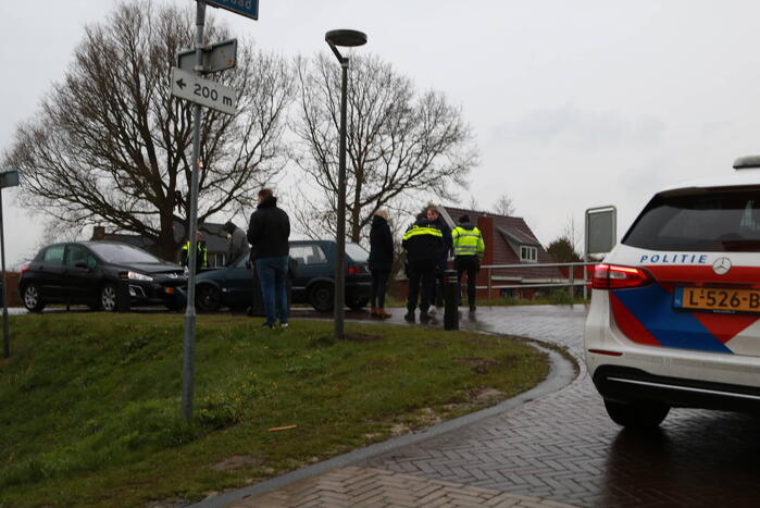 Frontale botsing op kruising