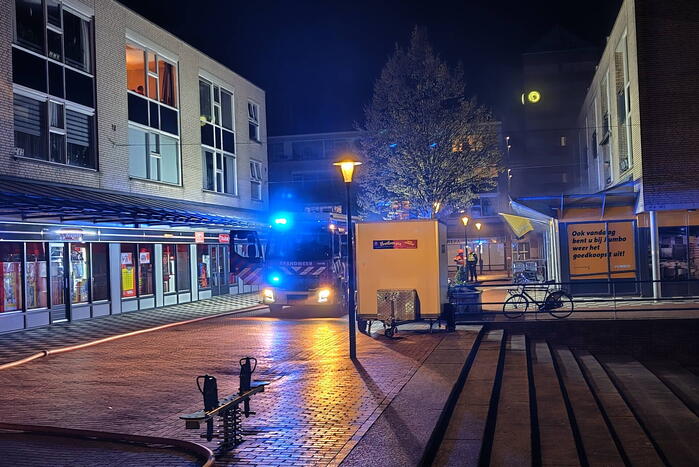 Grote brand bij Jumbo supermarkt
