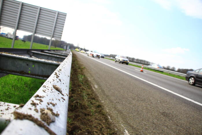 Audi RSQ8 zwaar beschadigd bij eenzijdig ongeval