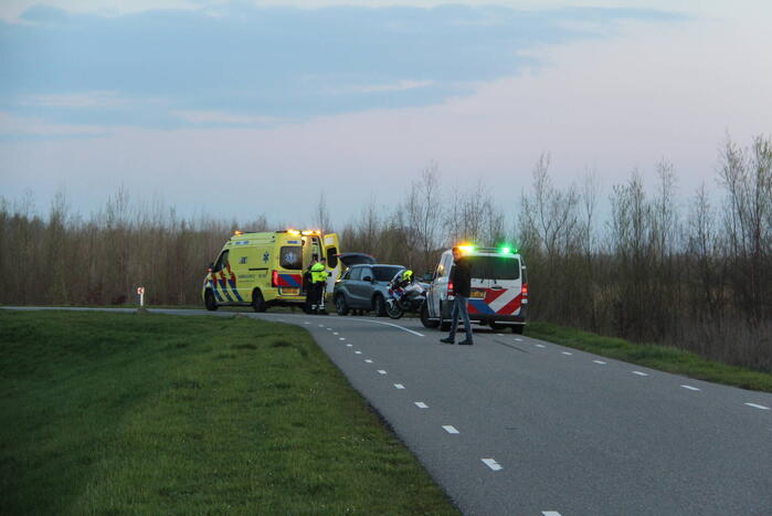 Motorrijder gewond na val
