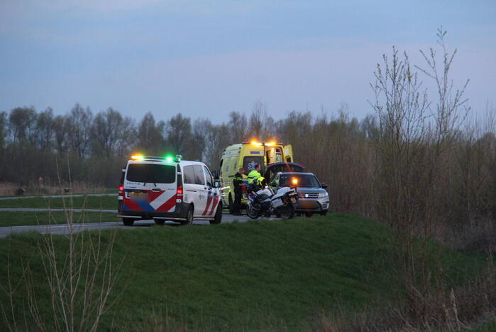 Motorrijder gewond na val