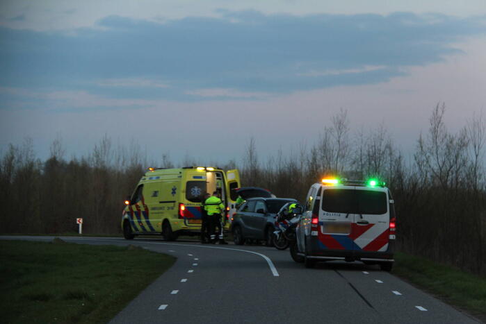 Motorrijder gewond na val