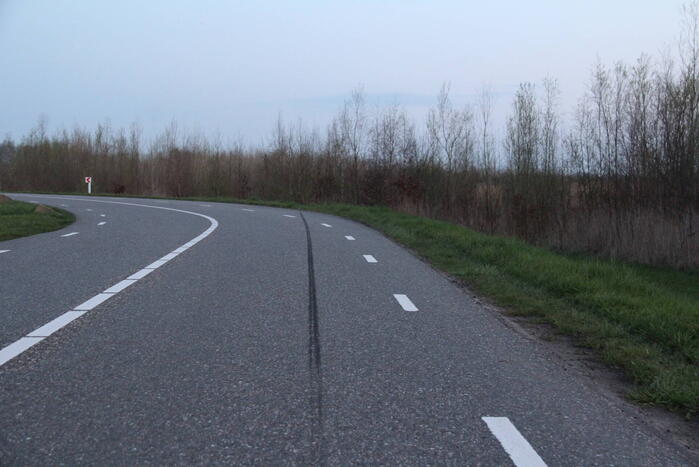 Motorrijder gewond na val