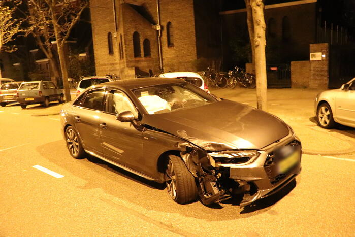 Vier auto's met schade na aanrijding