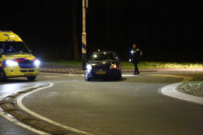 Voorwiel breek af bij botsing