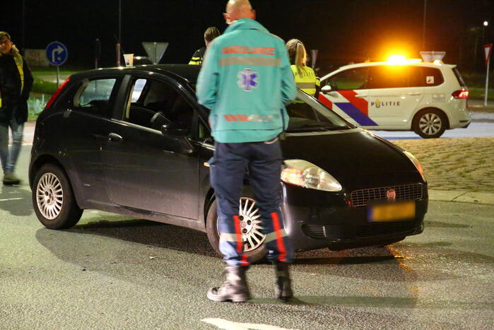 Voorwiel breek af bij botsing