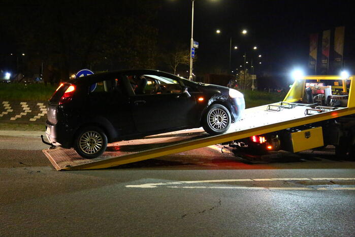 Voorwiel breek af bij botsing