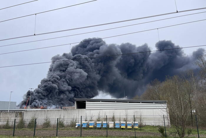 Zeer grote brand verwoest bedrijfspand