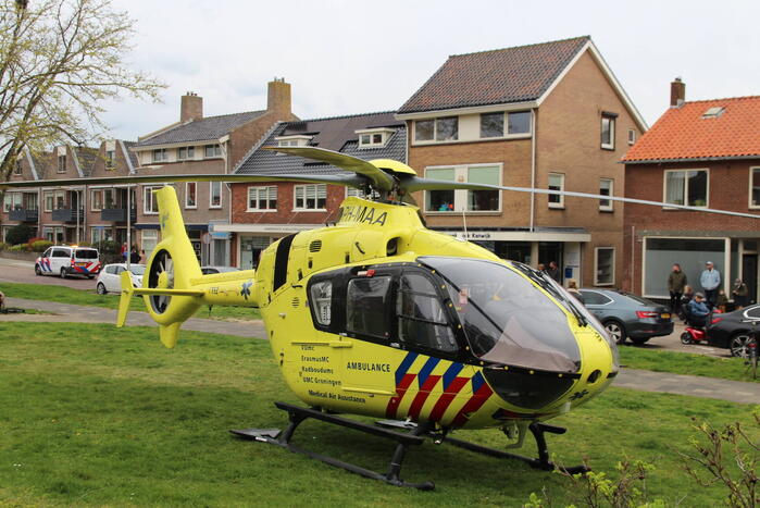 Traumahelikopter ingezet voor incident