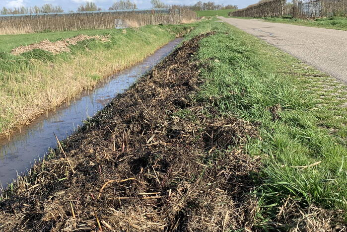 Bermbrand snel onder controle