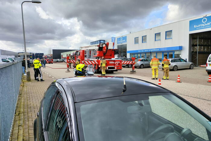 Rookontwikkeling bij brand bedrijfspand