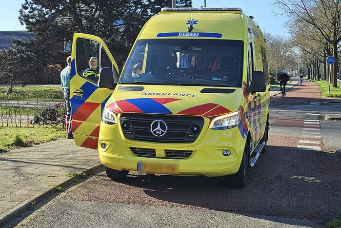 Fietser slaat over de kop bij lasercontrole