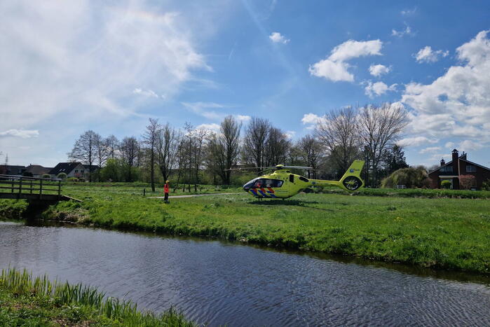 Trauma-arts per helikopter ingevlogen