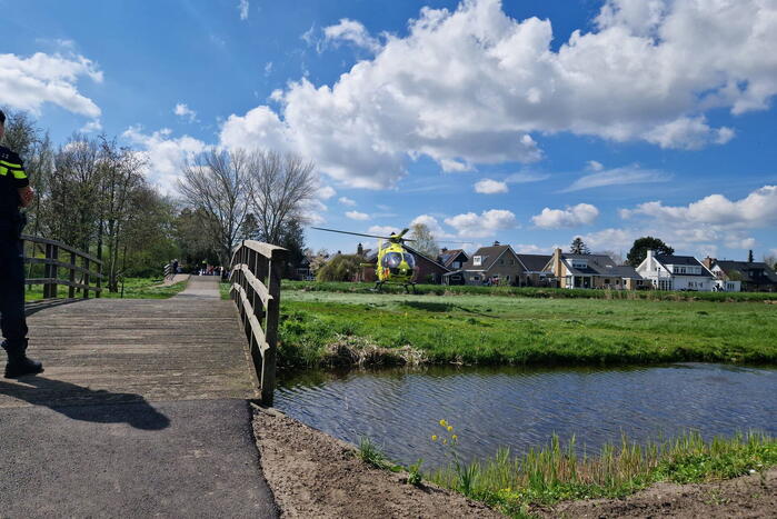 Trauma-arts per helikopter ingevlogen