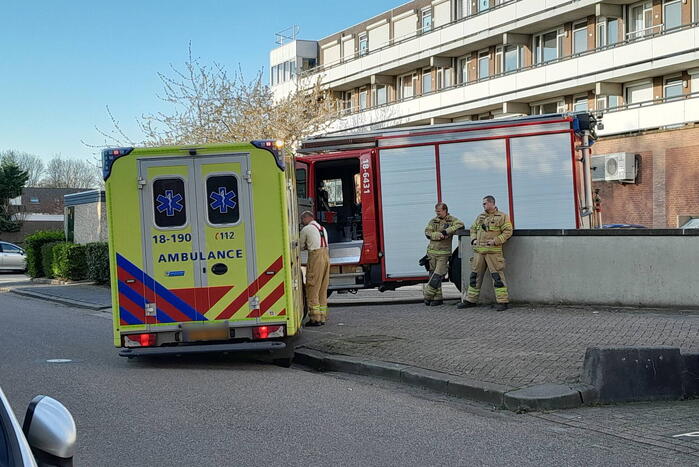 Brandweer controleert appartement op brand