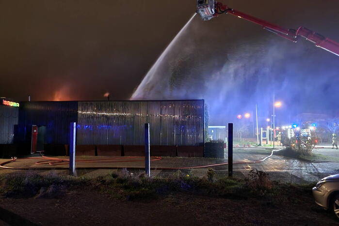 Grote brand in sauna