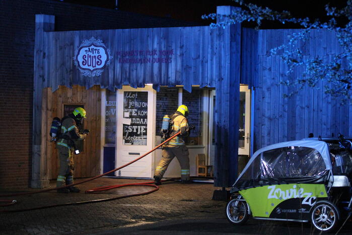 Grote brand in sauna