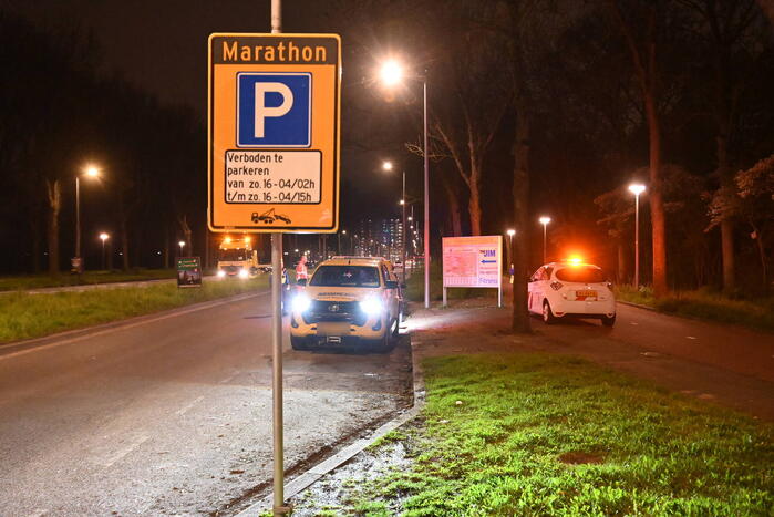 130 fout geparkeerde auto's op route Marathon weggesleept