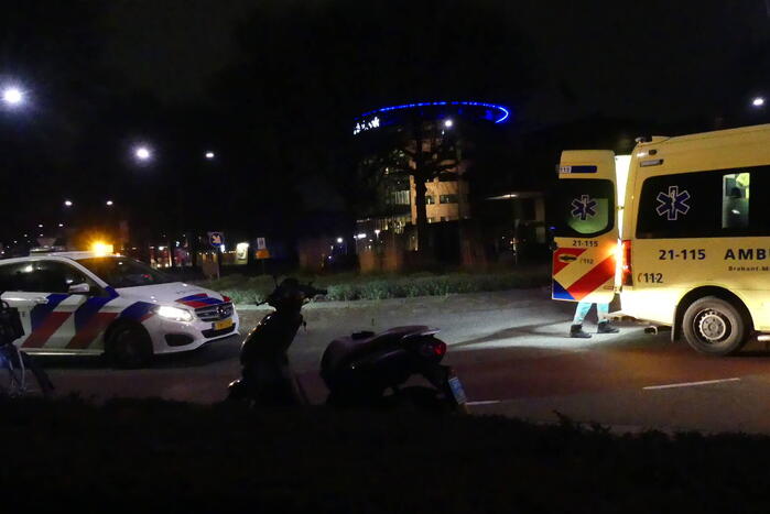 Scooterrijder gewond na val