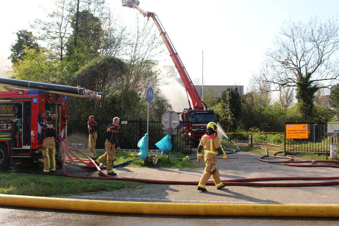 NL-Alert vanwege grote brand in leegstaand bedrijf