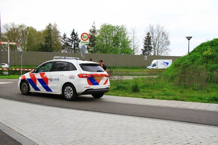 Fietser met elkaar in botsing
