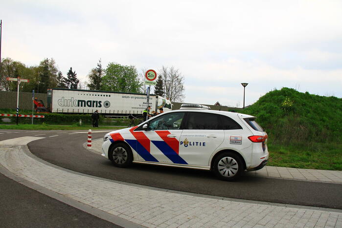 Fietser met elkaar in botsing