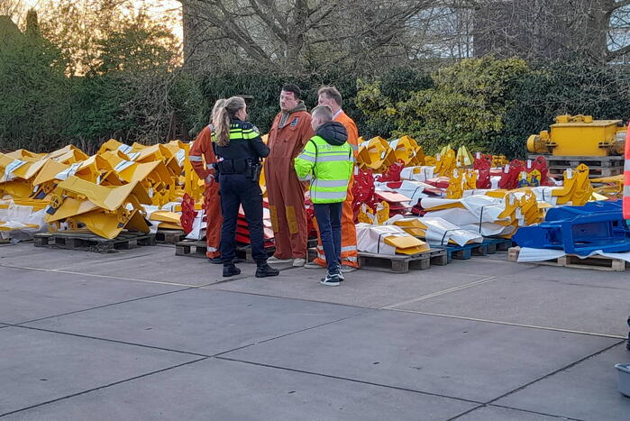 Hulpverleners oefenen aanrijding met heftruck