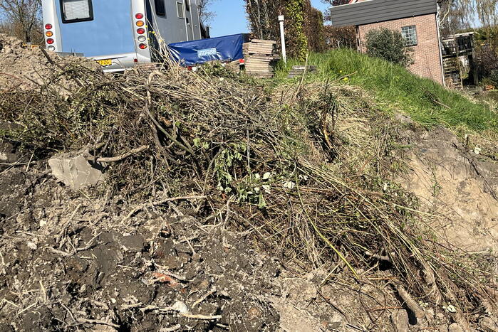 Bever maakt burcht en zorgt voor gevaarlijke situatie