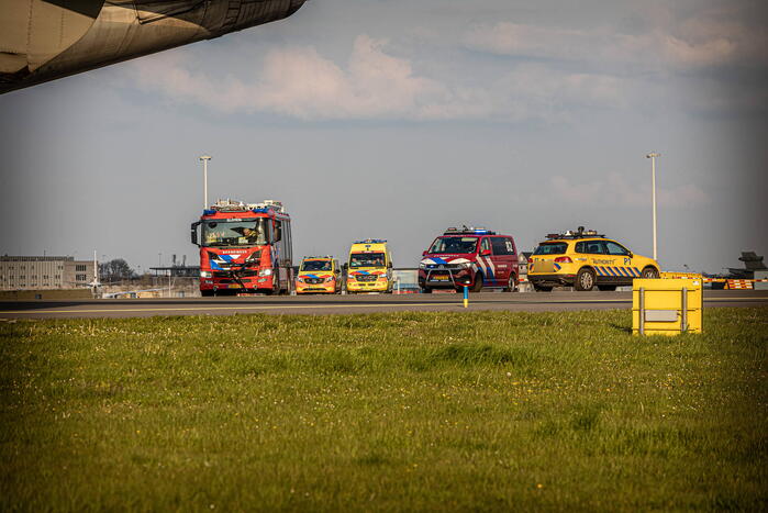 Polderbaan dicht door kerosinelek Boeing 747