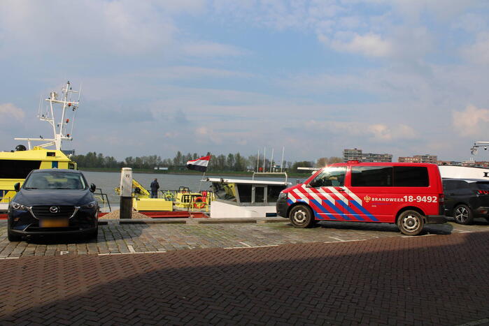 Binnenvaartschepen beschadigd na botsing