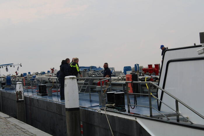 Binnenvaartschepen beschadigd na botsing