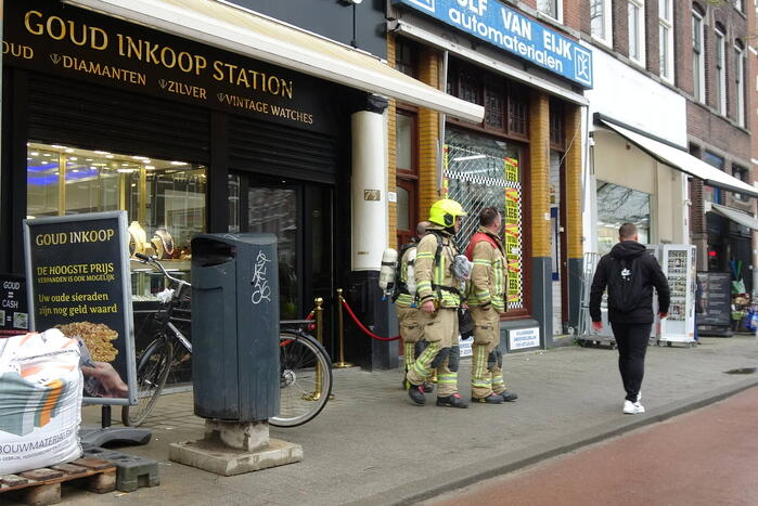 Onderzoek naar gaslucht in winkel