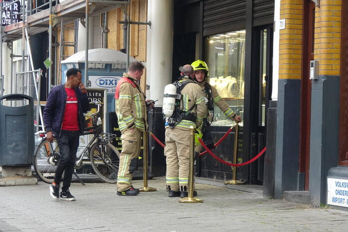 Onderzoek naar gaslucht in winkel