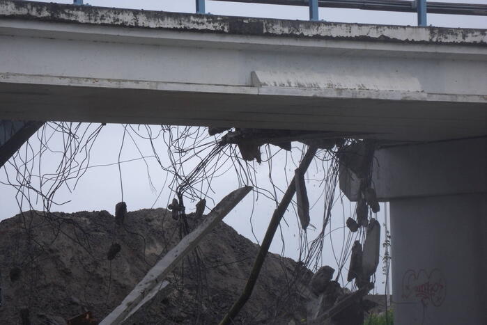 Sloop viaduct in volle gang