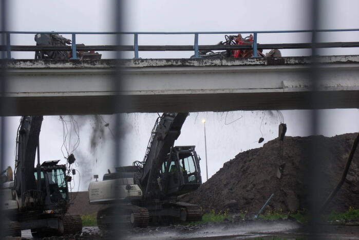Sloop viaduct in volle gang