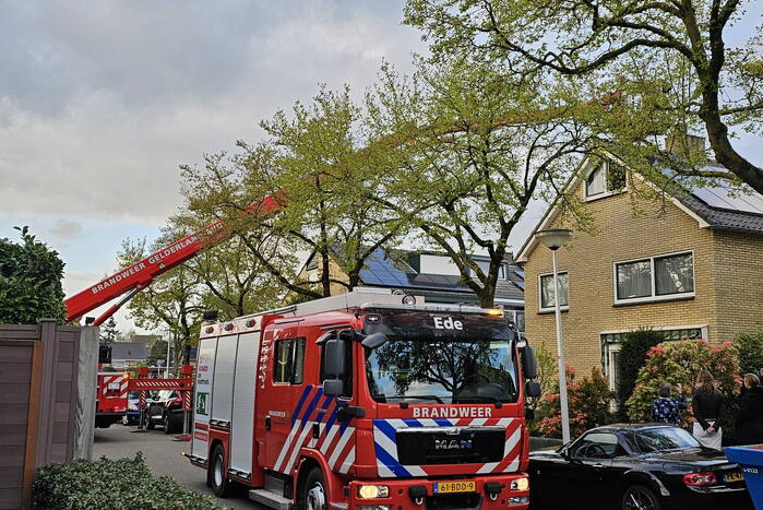 Brandweer ingezet bij brand in schoorsteen